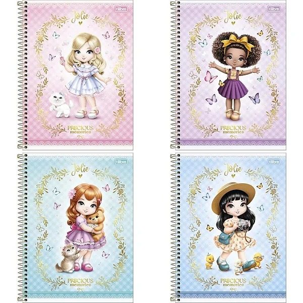 CADERNO C.D. 1X1 JOLIE